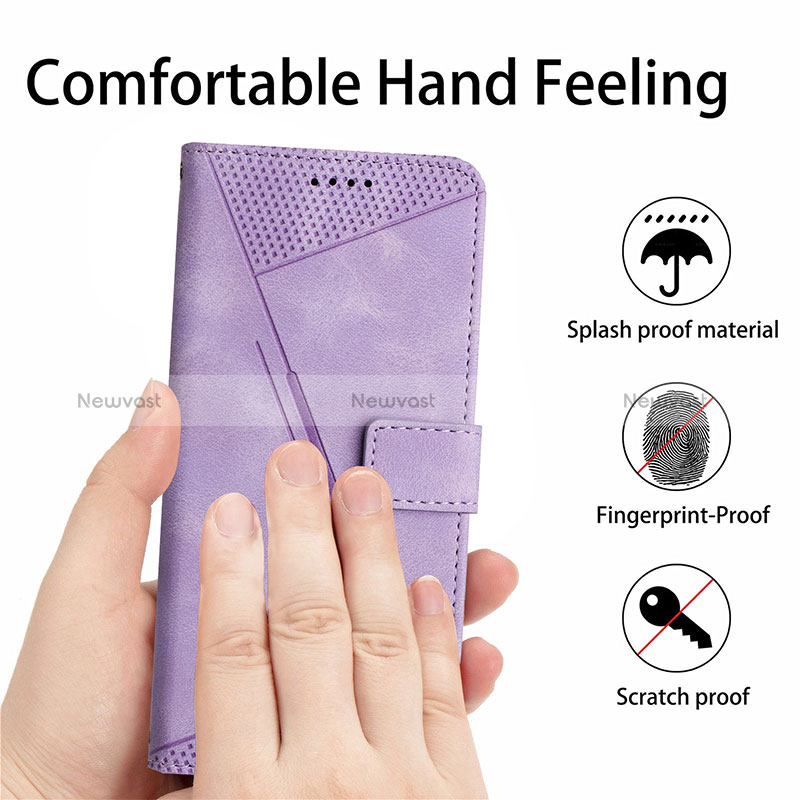 Leather Case Stands Flip Cover Holder Y04X for Realme 10 Pro 5G