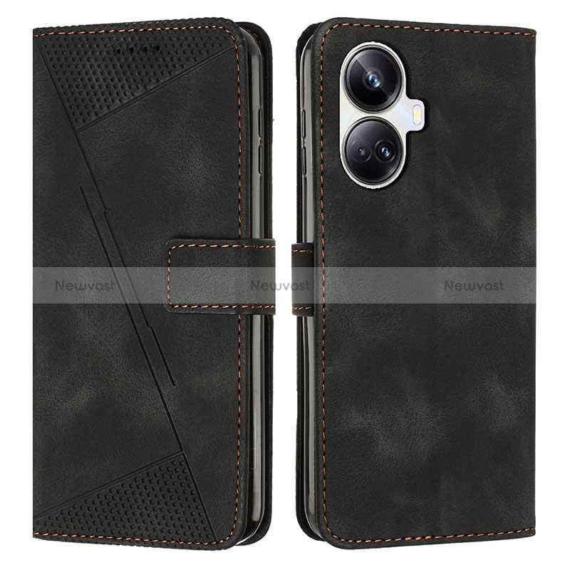 Leather Case Stands Flip Cover Holder Y04X for Realme 10 Pro+ Plus 5G