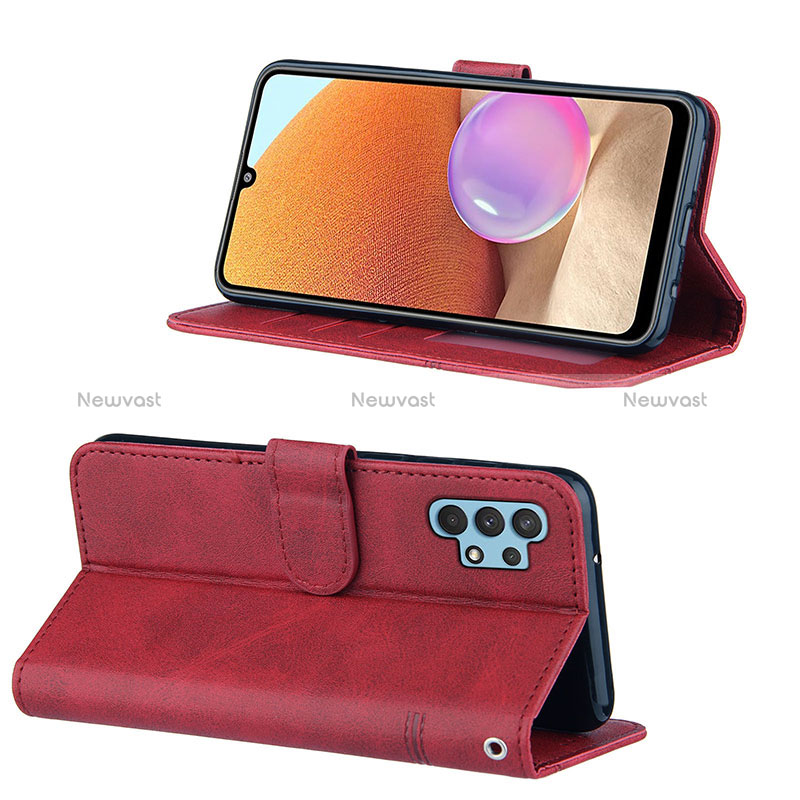 Leather Case Stands Flip Cover Holder Y04X for Samsung Galaxy A32 4G