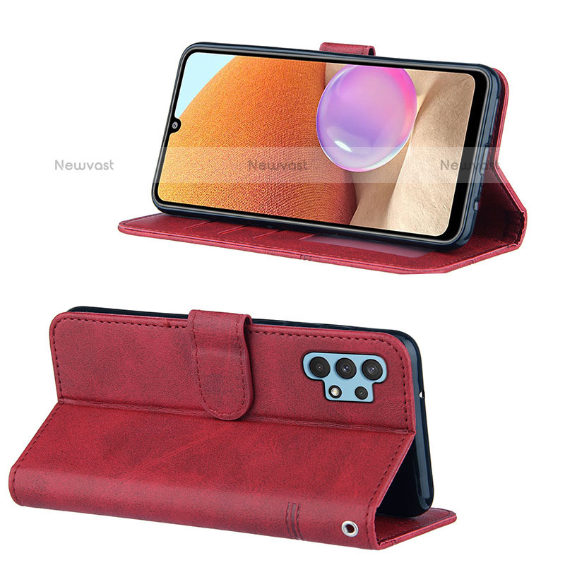 Leather Case Stands Flip Cover Holder Y04X for Samsung Galaxy M32 5G