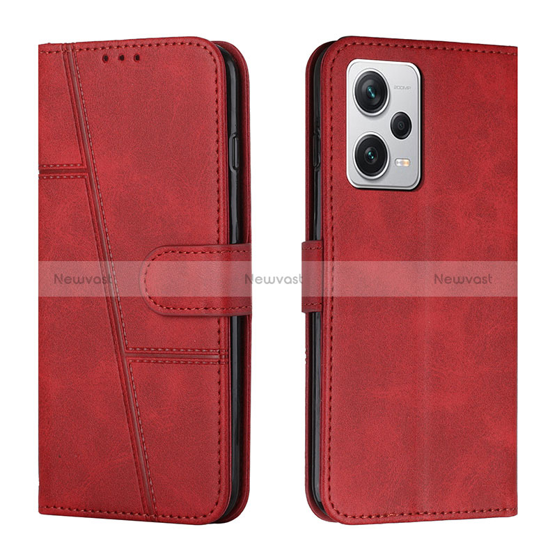 Leather Case Stands Flip Cover Holder Y04X for Xiaomi Redmi Note 12 Explorer