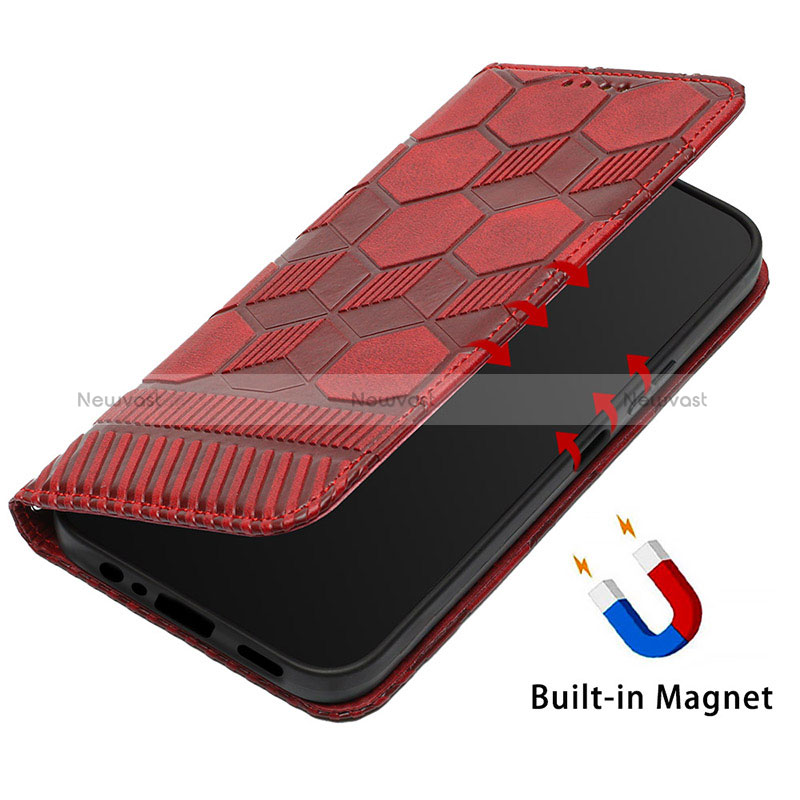 Leather Case Stands Flip Cover Holder Y05B for Samsung Galaxy M02s