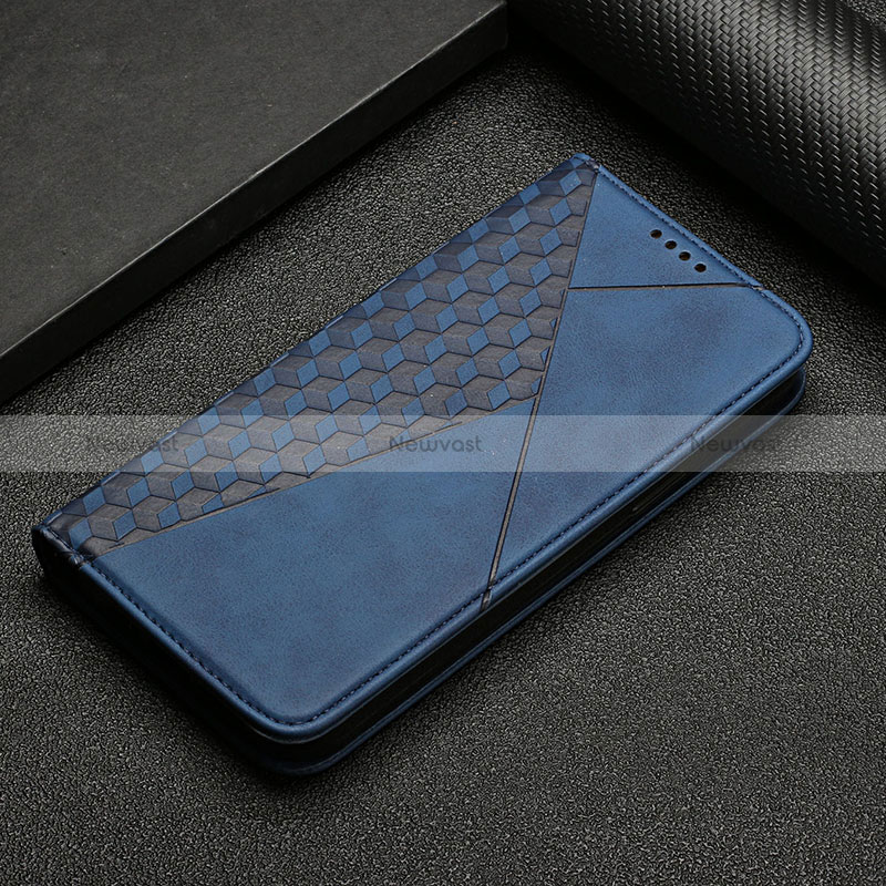 Leather Case Stands Flip Cover Holder Y05X for Google Pixel 7 Pro 5G Blue