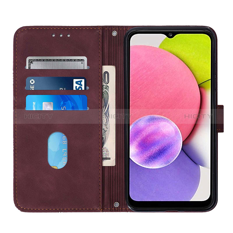 Leather Case Stands Flip Cover Holder Y06B for Samsung Galaxy A03s