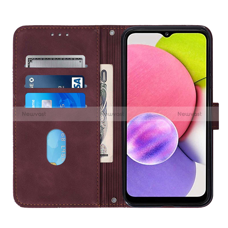 Leather Case Stands Flip Cover Holder Y06B for Samsung Galaxy F02S SM-E025F