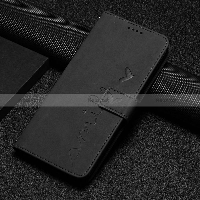 Leather Case Stands Flip Cover Holder Y06X for Google Pixel 7 Pro 5G Black