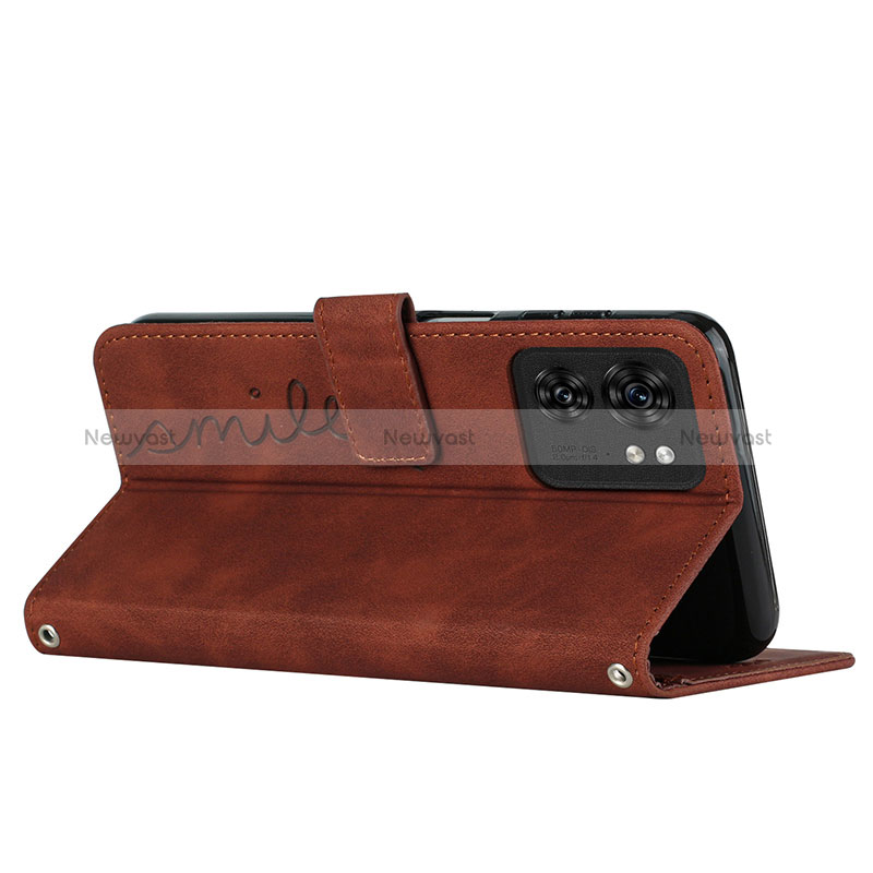 Leather Case Stands Flip Cover Holder Y06X for Motorola Moto Edge (2023) 5G