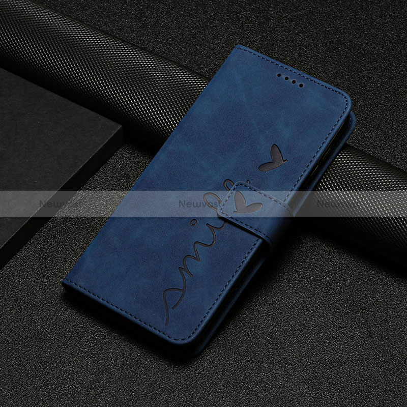 Leather Case Stands Flip Cover Holder Y06X for Xiaomi Redmi Note 12 Pro+ Plus 5G Blue