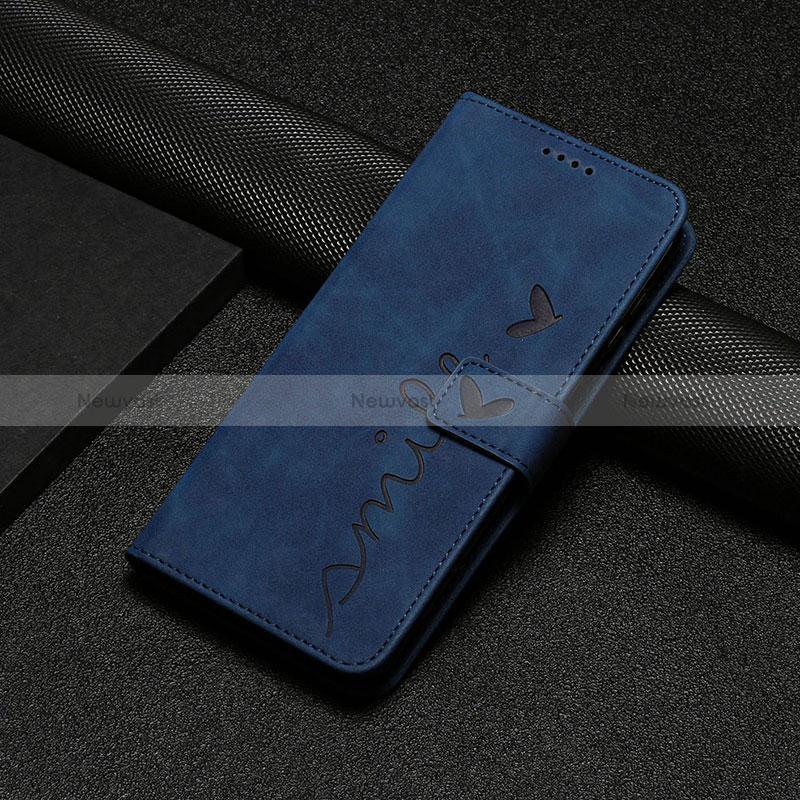 Leather Case Stands Flip Cover Holder Y06X for Xiaomi Redmi Note 12S Blue