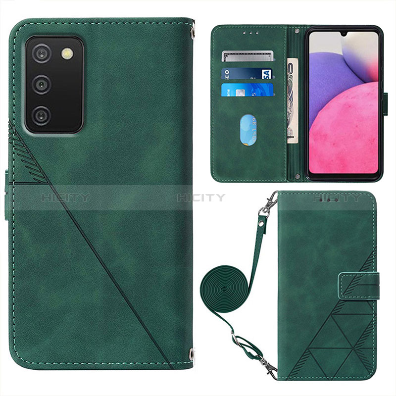 Leather Case Stands Flip Cover Holder Y07B for Samsung Galaxy A03s