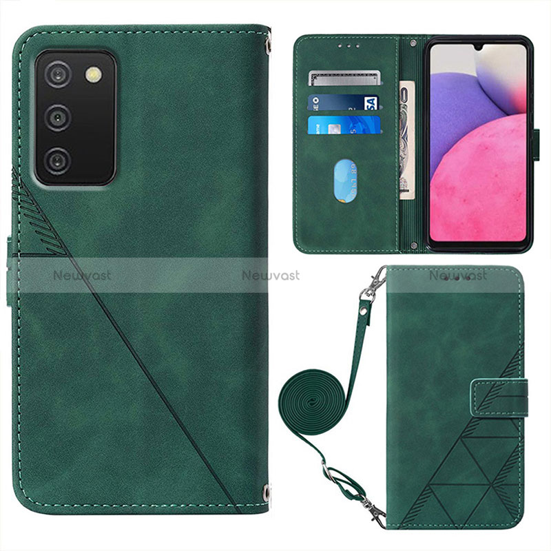 Leather Case Stands Flip Cover Holder Y07B for Samsung Galaxy F02S SM-E025F