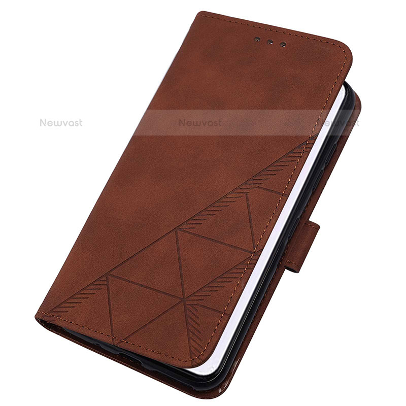 Leather Case Stands Flip Cover Holder Y07B for Samsung Galaxy S21 Plus 5G