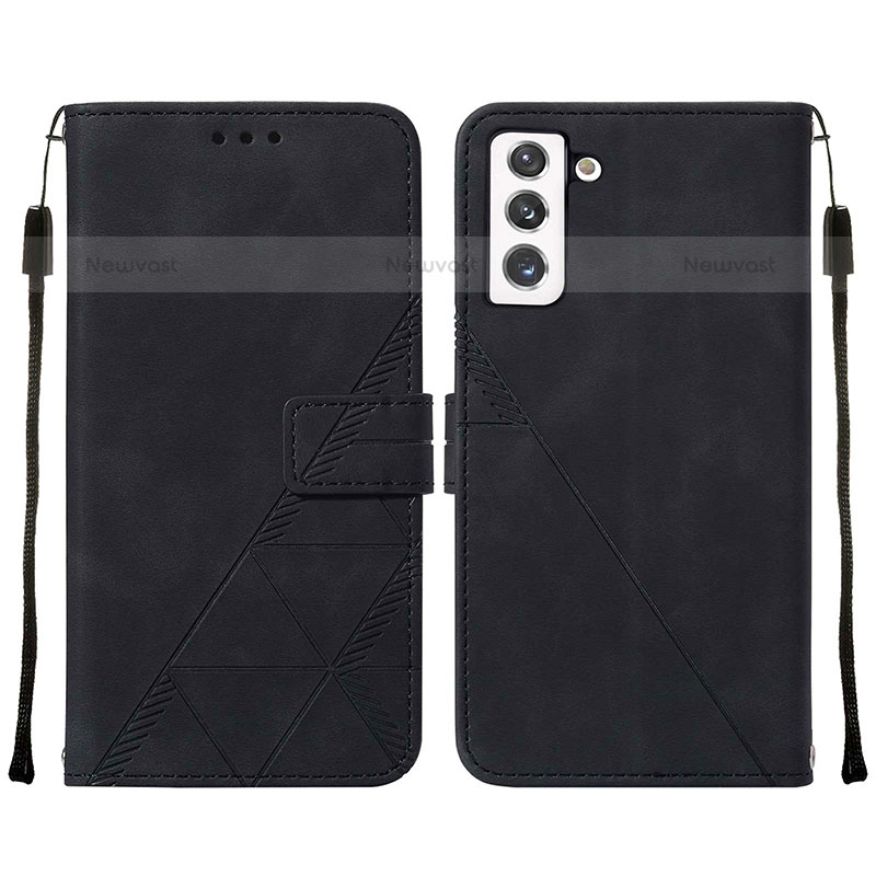 Leather Case Stands Flip Cover Holder Y07B for Samsung Galaxy S21 Plus 5G