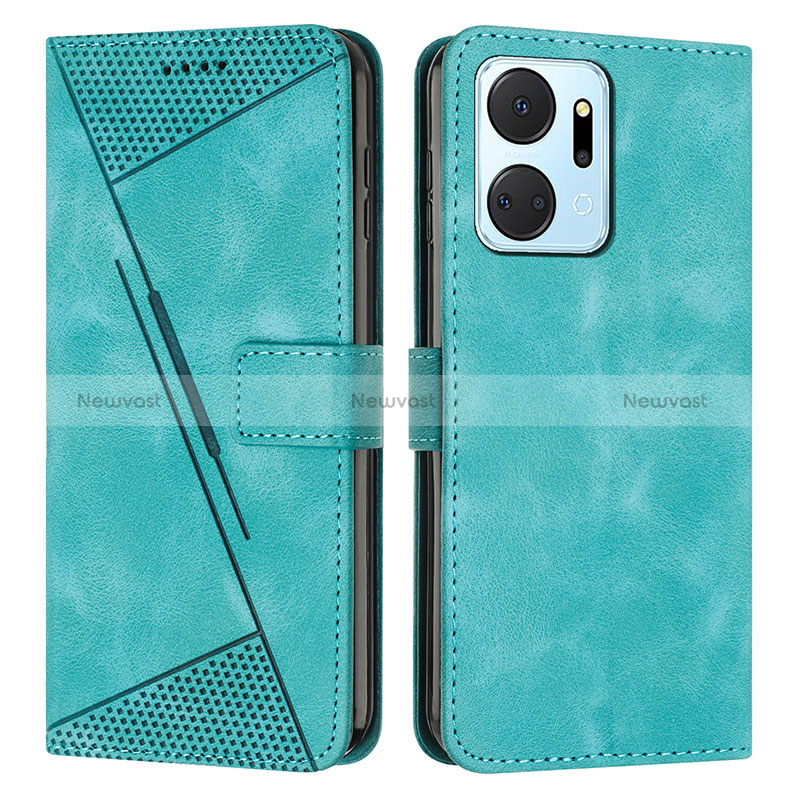 Leather Case Stands Flip Cover Holder Y07X for Huawei Honor X7a