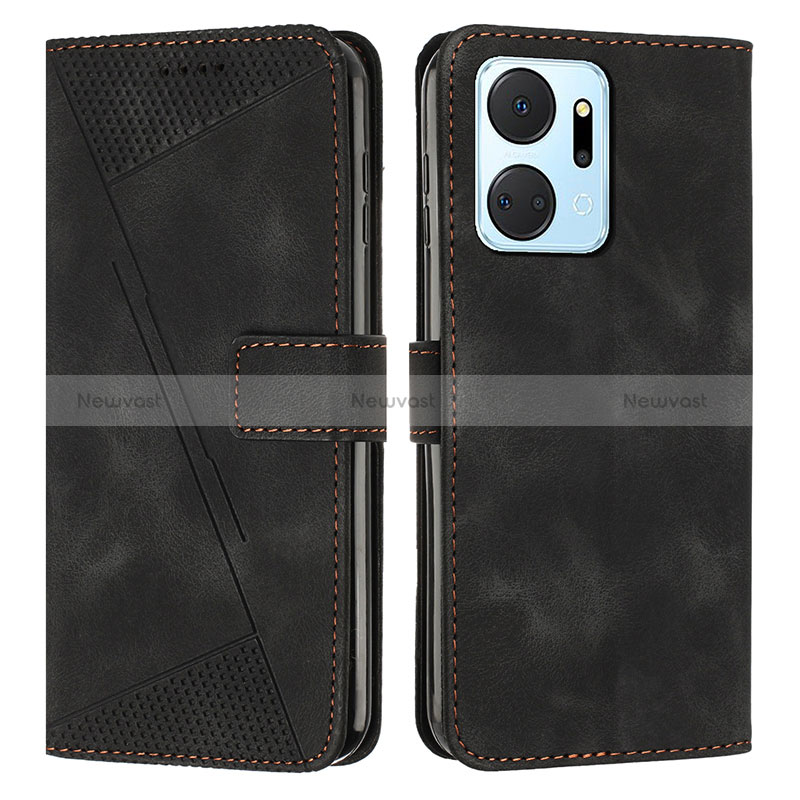 Leather Case Stands Flip Cover Holder Y07X for Huawei Honor X7a