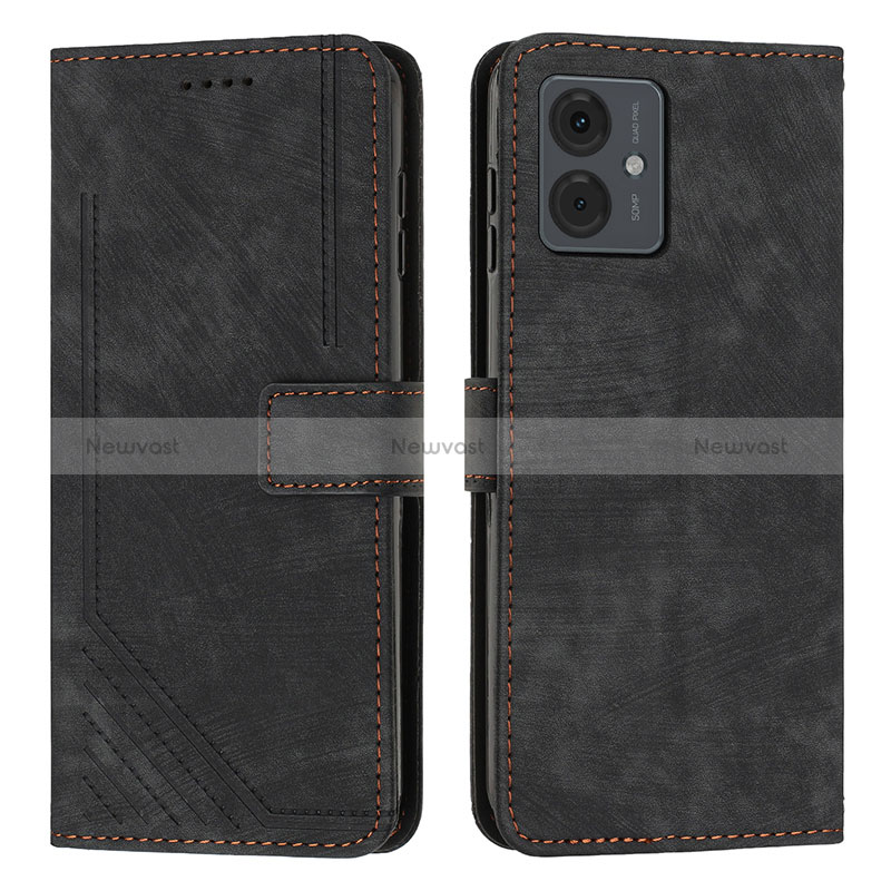 Leather Case Stands Flip Cover Holder Y07X for Motorola Moto G14