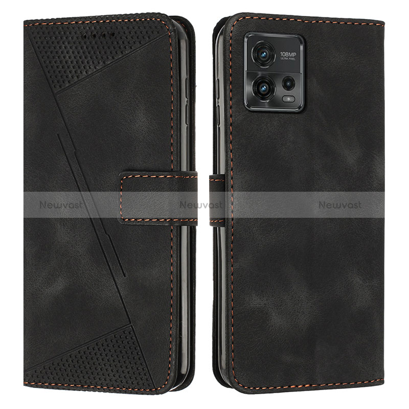 Leather Case Stands Flip Cover Holder Y07X for Motorola Moto G72