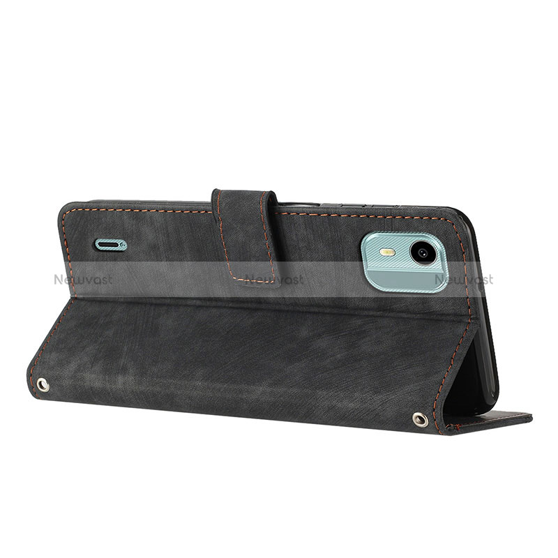 Leather Case Stands Flip Cover Holder Y07X for Nokia C12 Pro