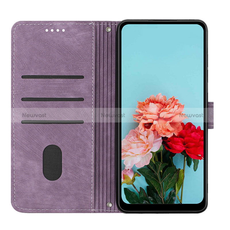 Leather Case Stands Flip Cover Holder Y07X for OnePlus 10 Pro 5G