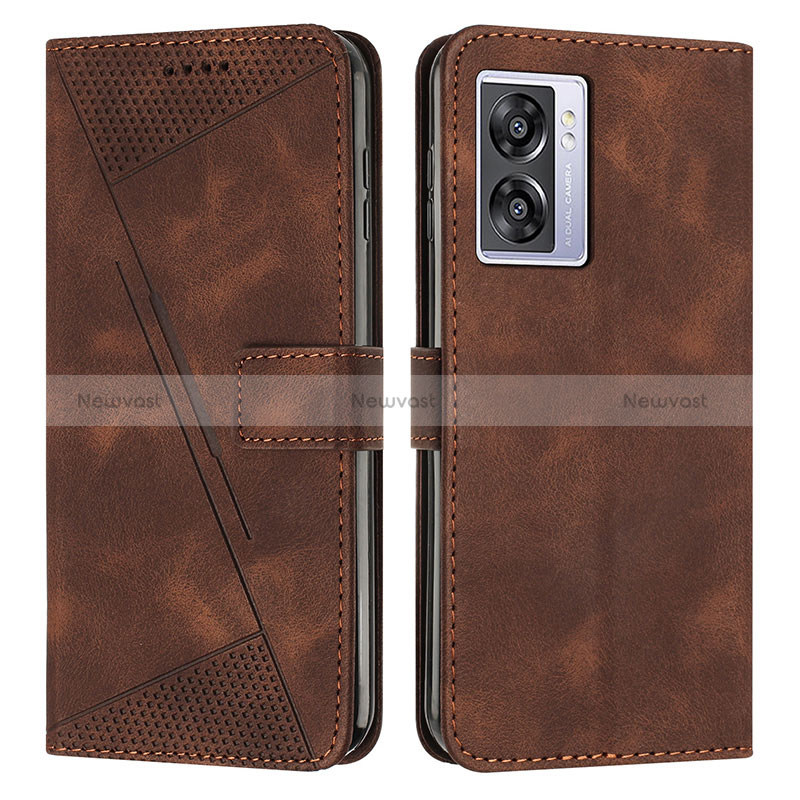 Leather Case Stands Flip Cover Holder Y07X for OnePlus Nord N300 5G