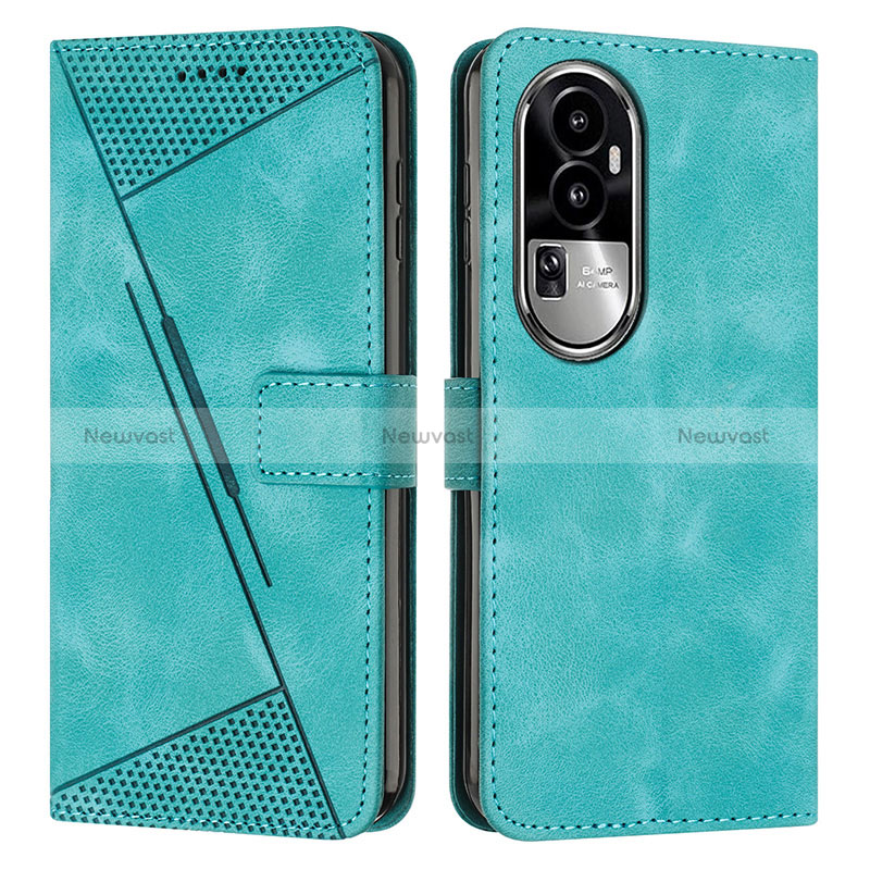 Leather Case Stands Flip Cover Holder Y07X for Oppo Reno10 Pro+ Plus 5G