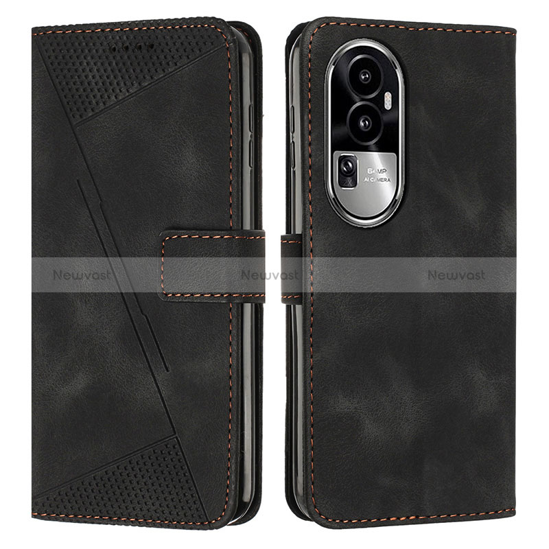 Leather Case Stands Flip Cover Holder Y07X for Oppo Reno10 Pro+ Plus 5G