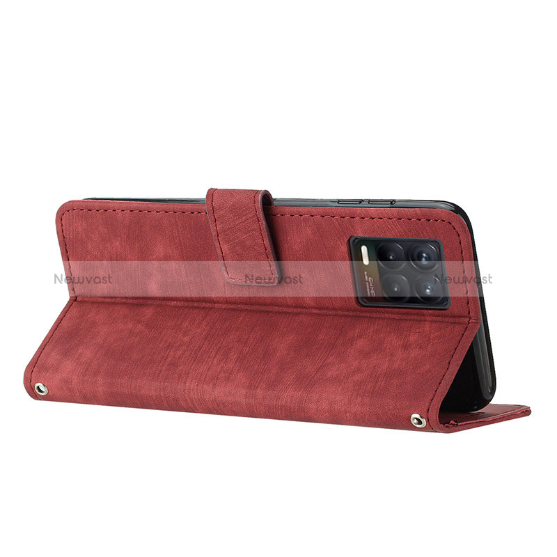 Leather Case Stands Flip Cover Holder Y07X for Realme 8 4G