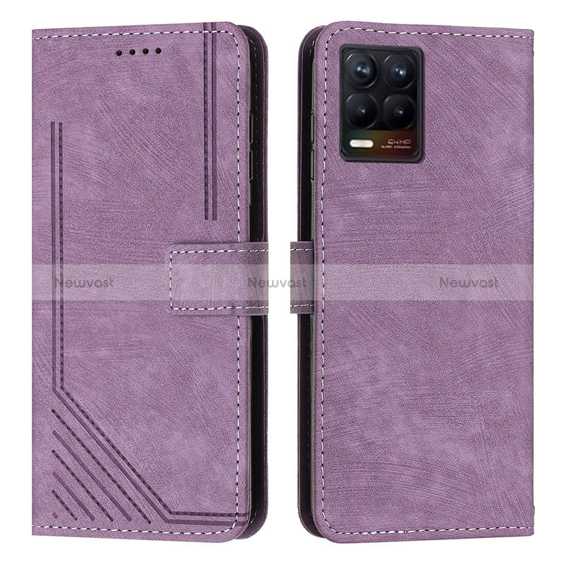 Leather Case Stands Flip Cover Holder Y07X for Realme 8 4G