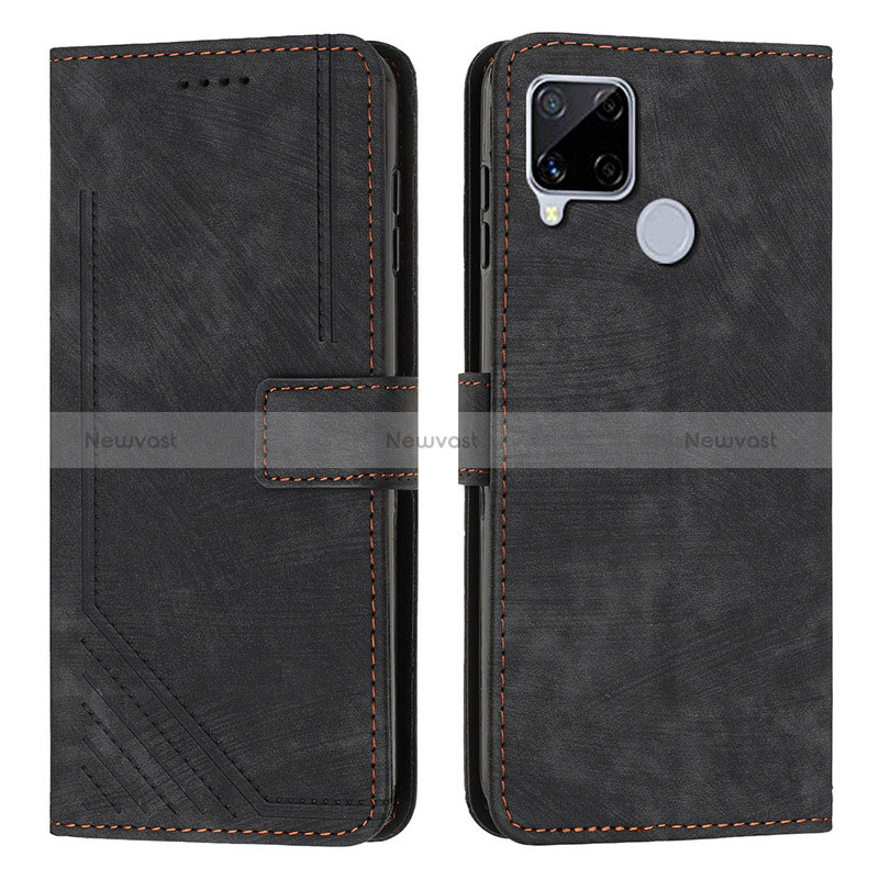 Leather Case Stands Flip Cover Holder Y07X for Realme C12