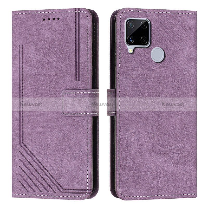 Leather Case Stands Flip Cover Holder Y07X for Realme C12