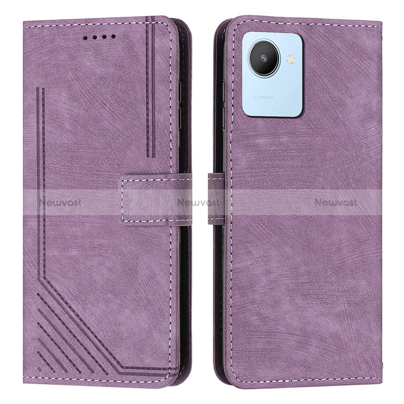 Leather Case Stands Flip Cover Holder Y07X for Realme C30