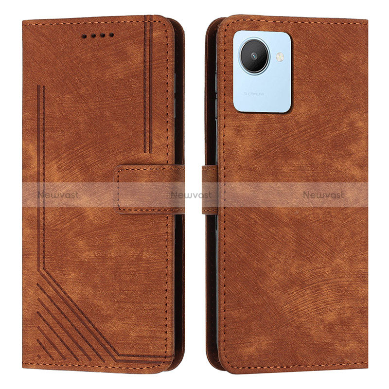 Leather Case Stands Flip Cover Holder Y07X for Realme C30s