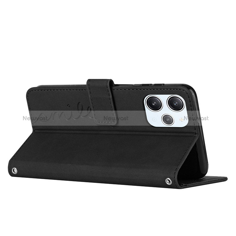 Leather Case Stands Flip Cover Holder Y07X for Xiaomi Redmi 12 4G