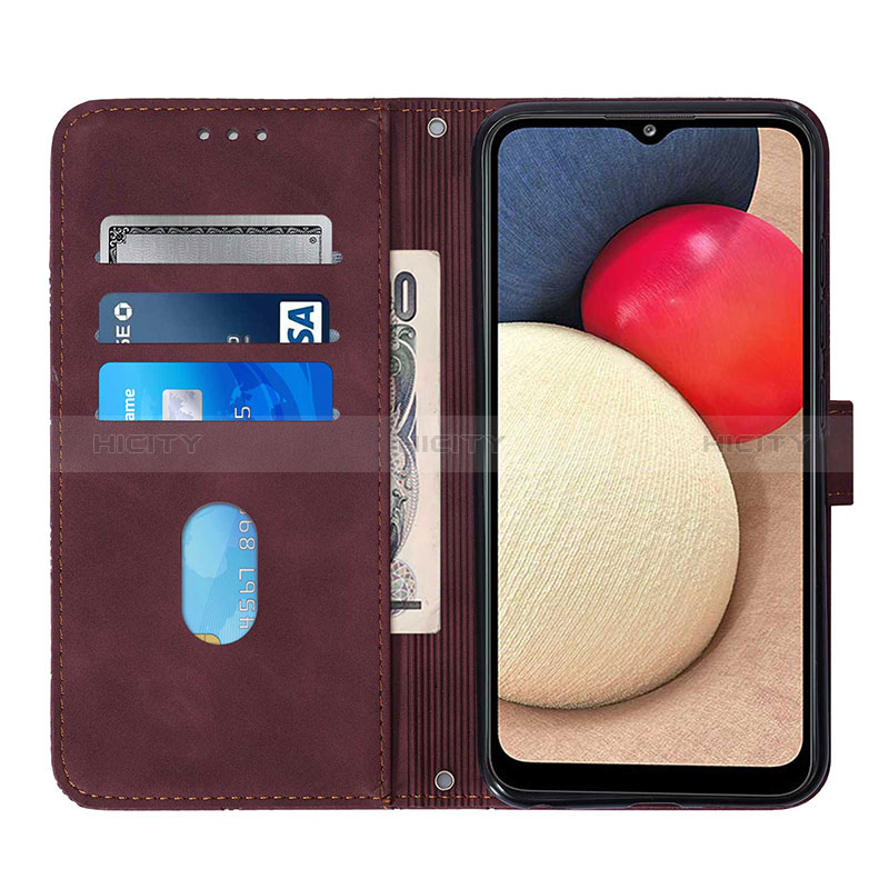 Leather Case Stands Flip Cover Holder Y08B for Samsung Galaxy A03s