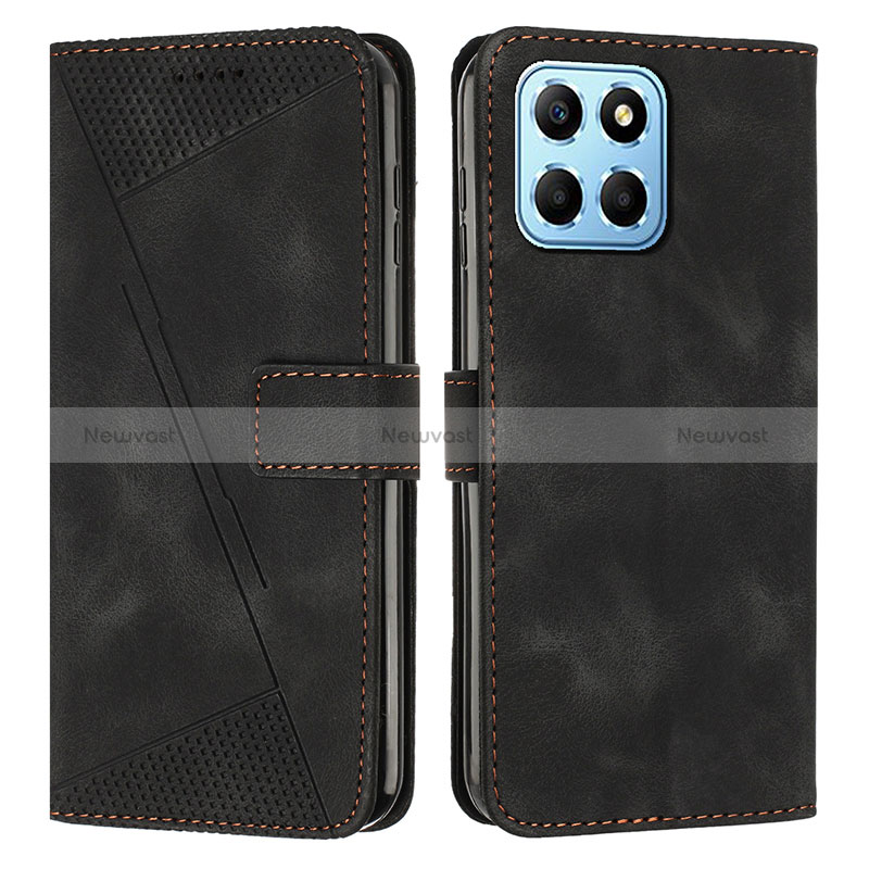 Leather Case Stands Flip Cover Holder Y08X for Huawei Honor X6