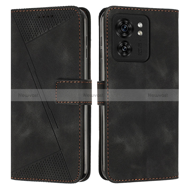 Leather Case Stands Flip Cover Holder Y08X for Motorola Moto Edge (2023) 5G