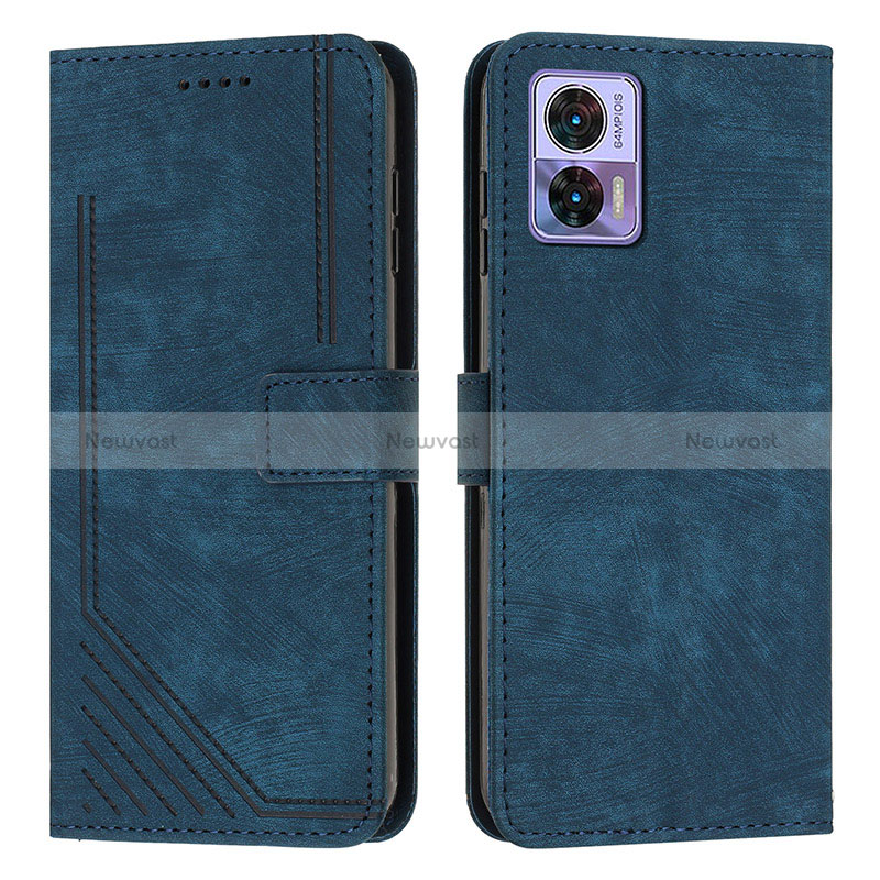 Leather Case Stands Flip Cover Holder Y08X for Motorola Moto Edge 30 Lite 5G