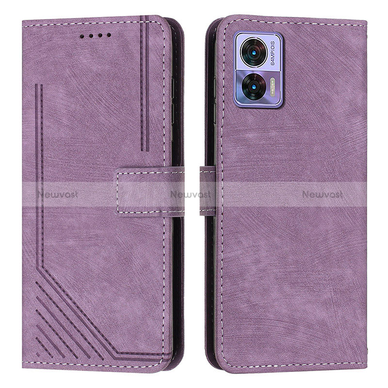 Leather Case Stands Flip Cover Holder Y08X for Motorola Moto Edge 30 Lite 5G