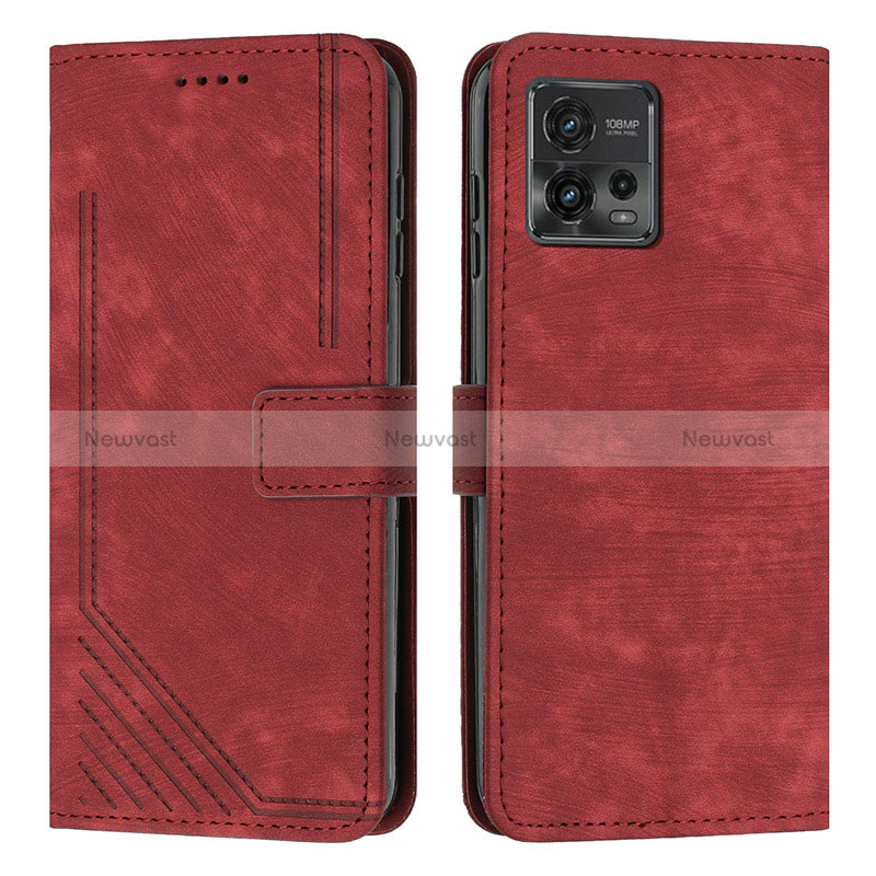 Leather Case Stands Flip Cover Holder Y08X for Motorola Moto G72