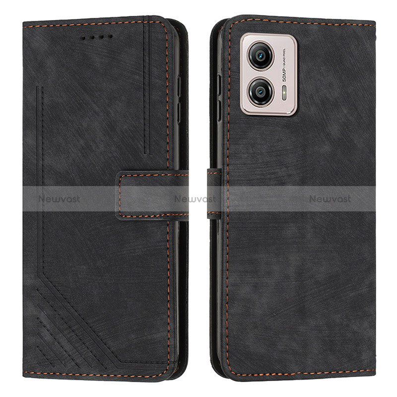 Leather Case Stands Flip Cover Holder Y08X for Motorola Moto G73 5G