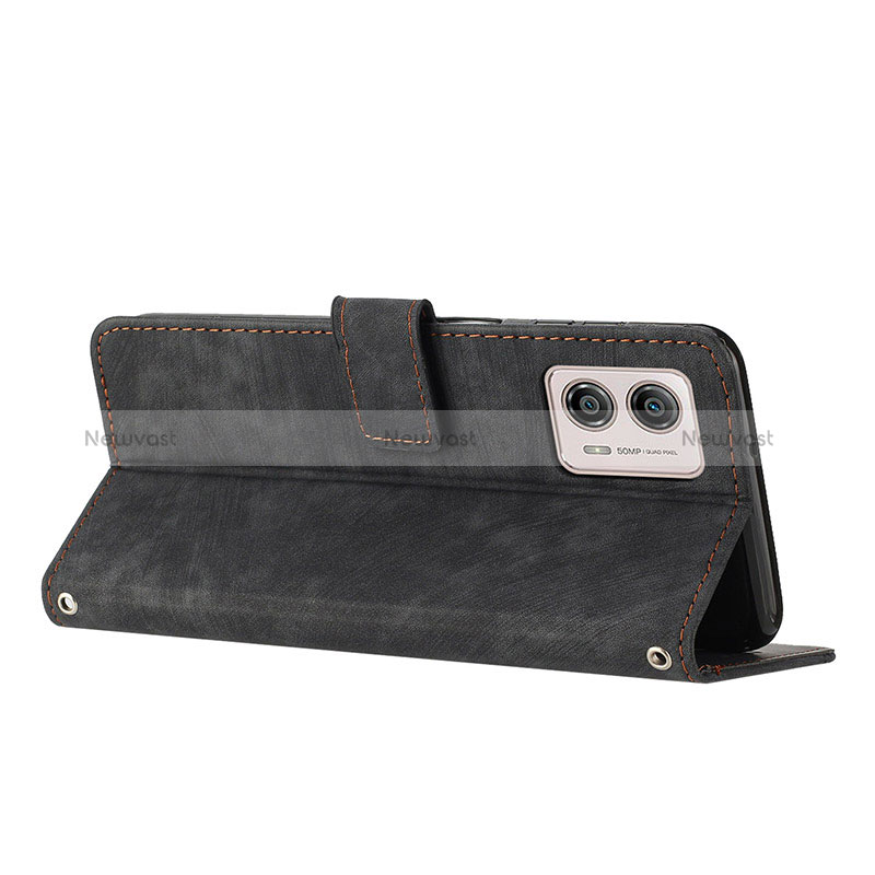 Leather Case Stands Flip Cover Holder Y08X for Motorola Moto G73 5G