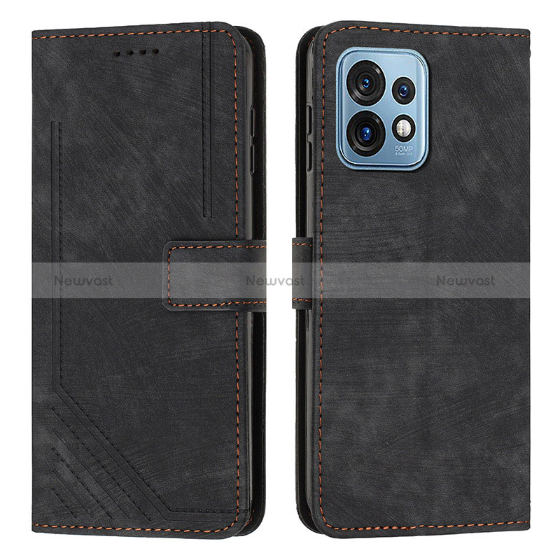 Leather Case Stands Flip Cover Holder Y08X for Motorola Moto X40 5G