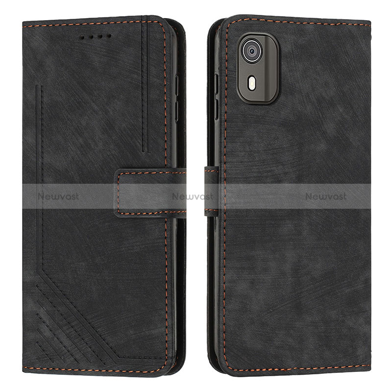 Leather Case Stands Flip Cover Holder Y08X for Nokia C02