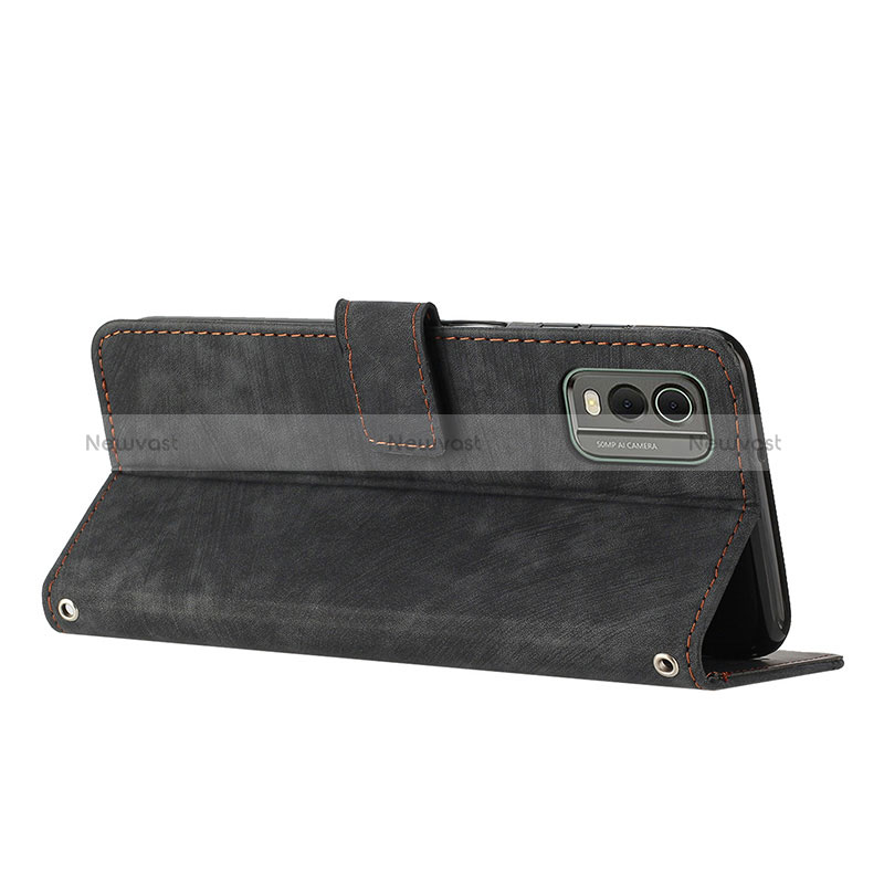 Leather Case Stands Flip Cover Holder Y08X for Nokia C210