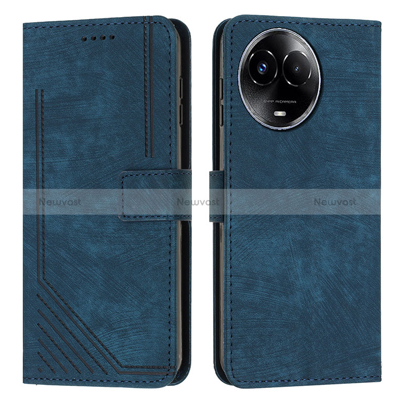 Leather Case Stands Flip Cover Holder Y08X for Realme V50 5G