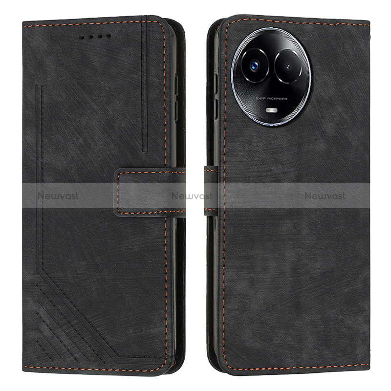 Leather Case Stands Flip Cover Holder Y08X for Realme V50s 5G