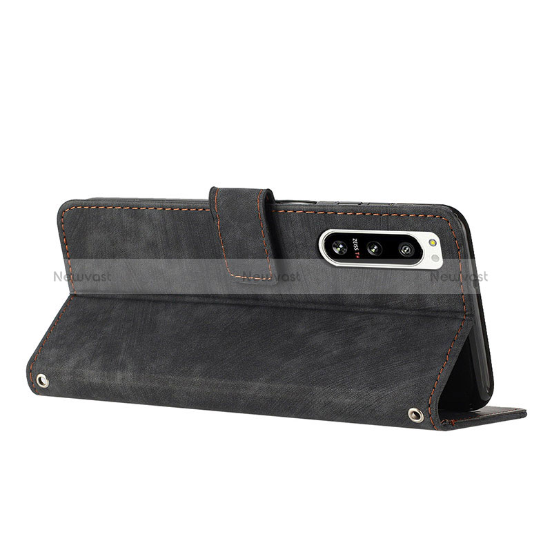 Leather Case Stands Flip Cover Holder Y08X for Sony Xperia 5 IV