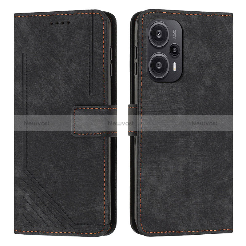 Leather Case Stands Flip Cover Holder Y08X for Xiaomi Redmi Note 12 Turbo 5G