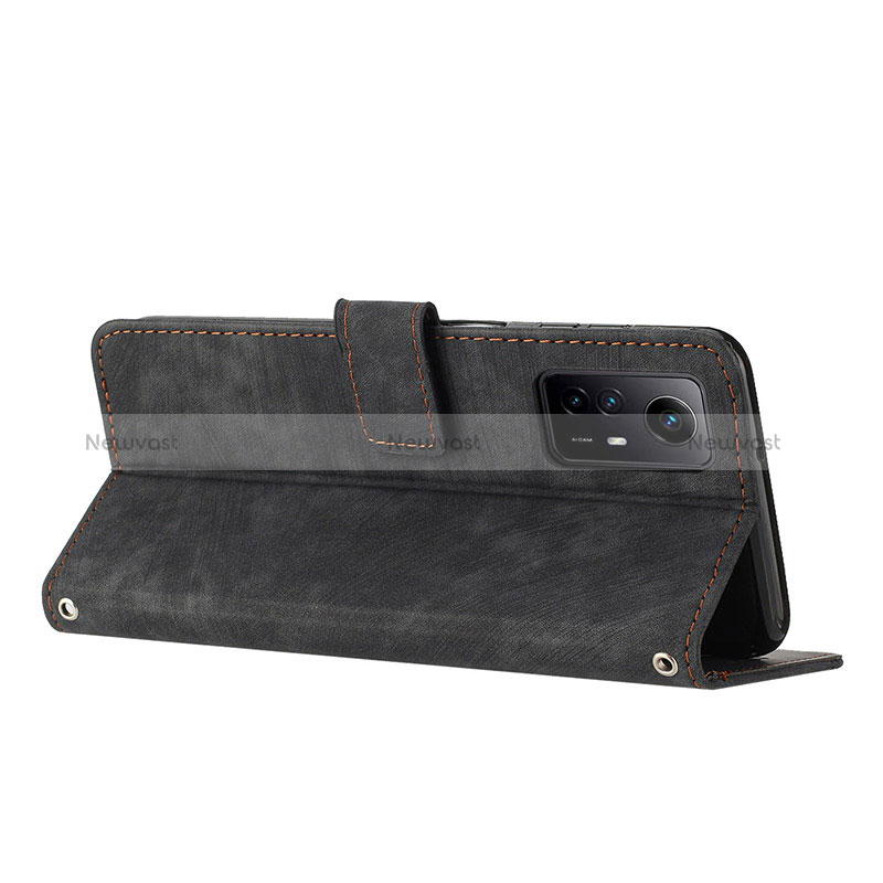 Leather Case Stands Flip Cover Holder Y08X for Xiaomi Redmi Note 12S