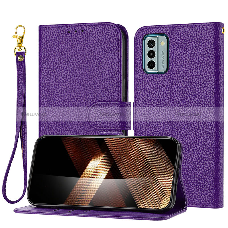 Leather Case Stands Flip Cover Holder Y09X for Nokia G22